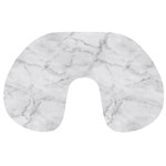 White Marble 2 Travel Neck Pillows Back