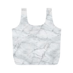 White Marble 2 Full Print Recycle Bags (m)  by ArgosPhotography