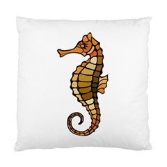 Seahorse-yllw Cushion Case (single Sided)  by oddzodd