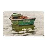 Old Fishing Boat At Santa Lucia River In Montevideo Magnet (Rectangular) Front