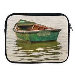 Old Fishing Boat At Santa Lucia River In Montevideo Apple Ipad 2/3/4 Zipper Cases by dflcprints