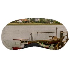 Santa Lucia River In Montevideo Uruguay Sleeping Masks by dflcprints