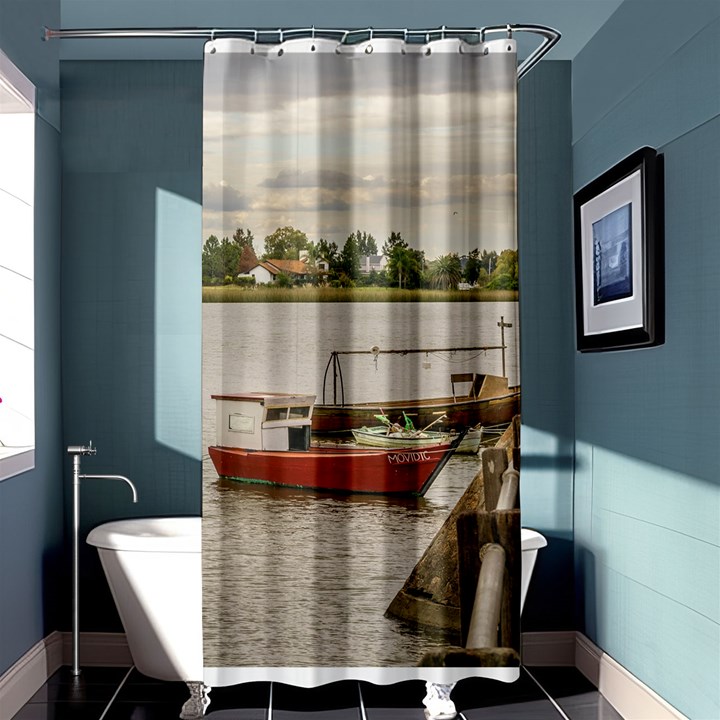 Santa Lucia River In Montevideo Uruguay Shower Curtain 36  x 72  (Stall) 