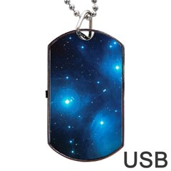 Pleiades Dog Tag Usb Flash (one Side) by trendistuff