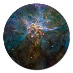 Mystic Mountain Magnet 5  (round) by trendistuff