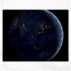 Global Night Rectangular Jigsaw Puzzl by trendistuff