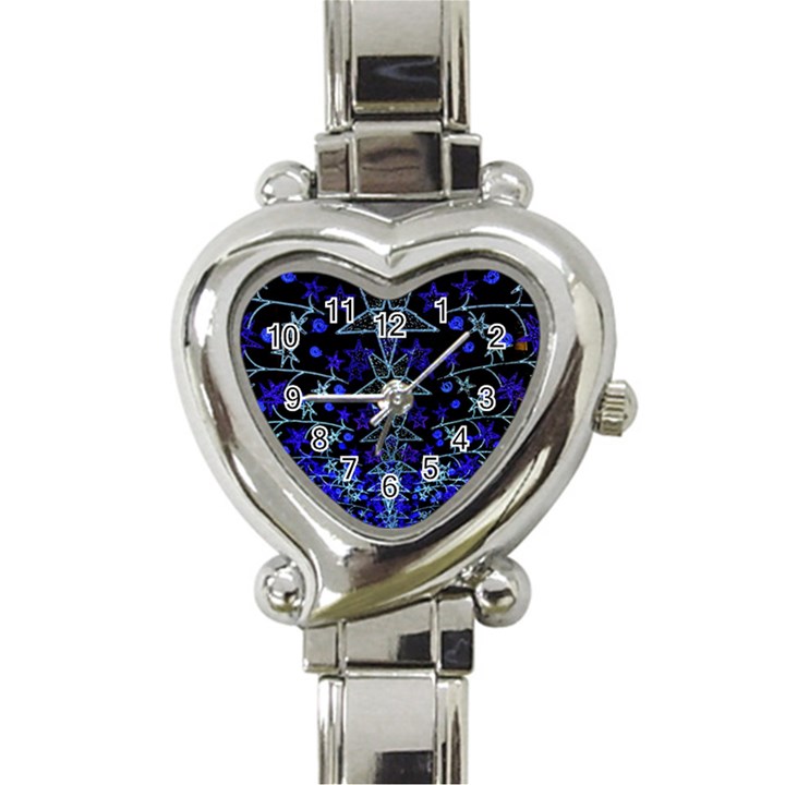 CHRISTMAS STARS Heart Italian Charm Watch