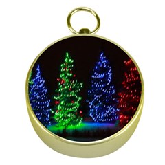 Christmas Lights 1 Gold Compasses by trendistuff