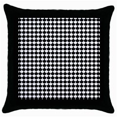 Black And White Scallop Repeat Pattern Throw Pillow Cases (black) by PaperandFrill