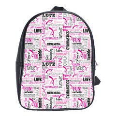 The Gymnast Dictionary In Pink Grace School Bag (xl) by GalaxySpirit