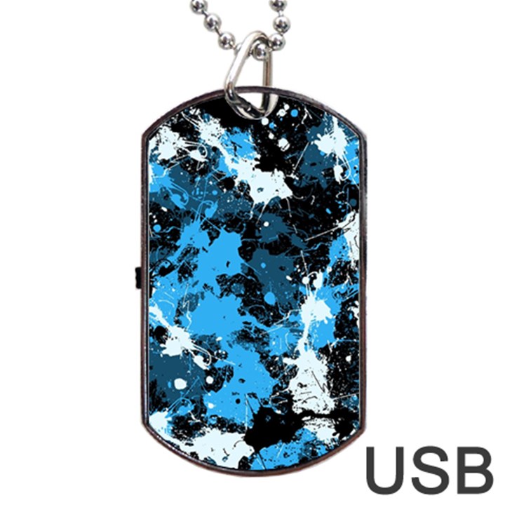 Abstract #8 Dog Tag USB Flash (Two Sides) 