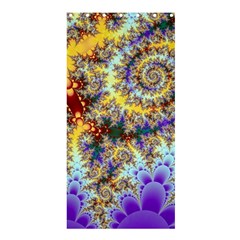 Desert Winds, Abstract Gold Purple Cactus  Shower Curtain 36  X 72  (stall)  by DianeClancy