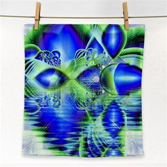 Irish Dream Under Abstract Cobalt Blue Skies Face Towel by DianeClancy