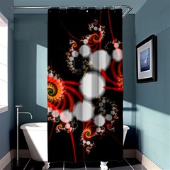 Mysterious Dance In Orange, Gold, White In Joy Shower Curtain 36  X 72  (stall)  by DianeClancy