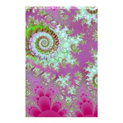 Raspberry Lime Surprise, Abstract Sea Garden  Shower Curtain 48  X 72  (small)  by DianeClancy