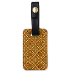 Luxury Check Ornate Pattern Luggage Tags (one Side)  by dflcprints