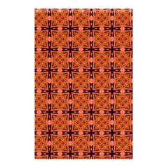 Peach Purple Abstract Moroccan Lattice Quilt Shower Curtain 48  X 72  (small)  by DianeClancy