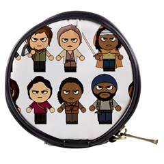 The Walking Dead   Main Characters Chibi   Amc Walking Dead   Manga Dead Mini Makeup Bags by PTsImaginarium