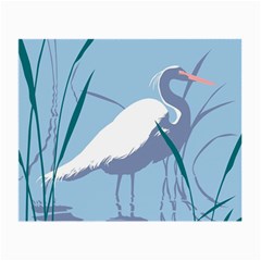 Egret Small Glasses Cloth by WaltCurleeArt