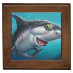 Sharky Framed Tiles by WaltCurleeArt