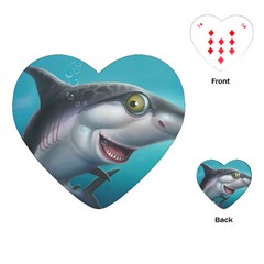 Sharky Playing Cards (heart)  by WaltCurleeArt