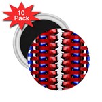 The Patriotic Flag 2.25  Magnets (10 pack)  Front