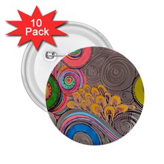 Rainbow Passion 2 25  Buttons (10 Pack)  by SugaPlumsEmporium