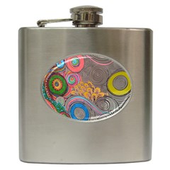 Rainbow Passion Hip Flask (6 Oz) by SugaPlumsEmporium