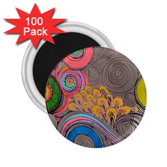 Rainbow Passion 2 25  Magnets (100 Pack)  by SugaPlumsEmporium