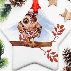 Owl Ornament (star)  by TastefulDesigns