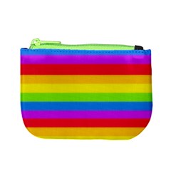 More Rainbow Stripes Coin Change Purse by Ellador