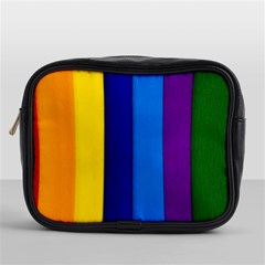 Rainbow Painting On Wood Mini Toiletries Bags by StuffOrSomething