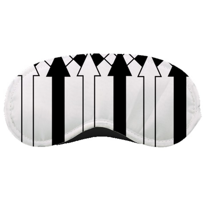 Funny Black and White Stripes Diamonds Arrows Sleeping Masks