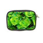 Festive Green Glitter Roses Valentine Love  Coin Purse Back