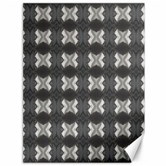 Black White Gray Crosses Canvas 36  X 48   by yoursparklingshop