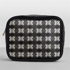 Black White Gray Crosses Mini Toiletries Bags by yoursparklingshop