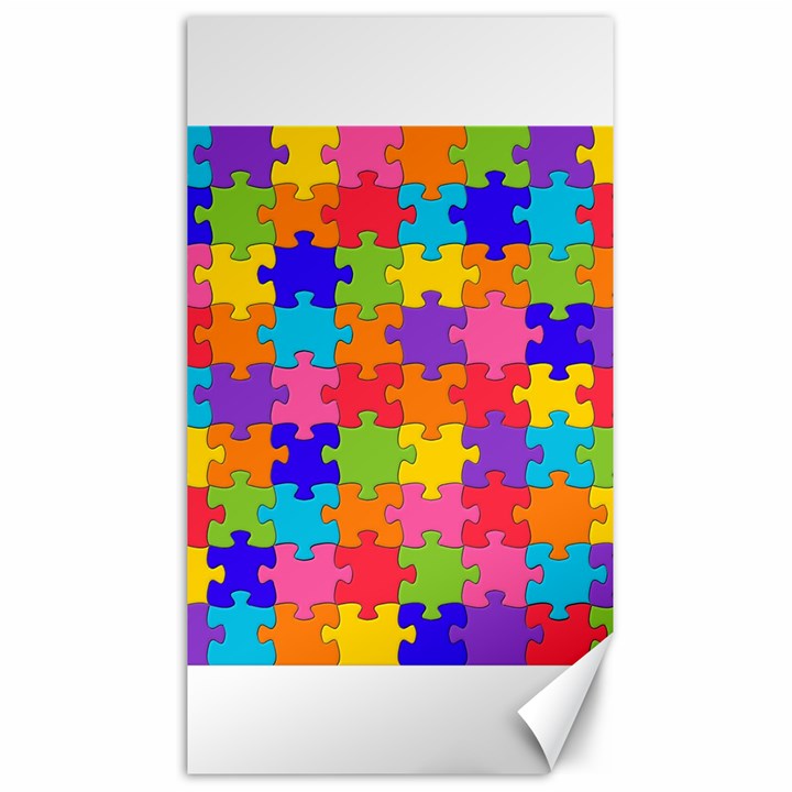 Funny Colorful Jigsaw Puzzle Canvas 40  x 72  