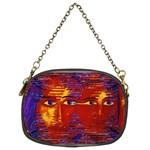 Conundrum Iii, Abstract Purple & Orange Goddess Chain Purses (Two Sides)  Front