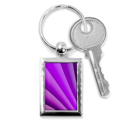 Gentle Folds Of Purple Key Chains (rectangle)  by FunWithFibro