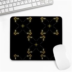 Festive Black Golden Lights  Large Mousepads by yoursparklingshop