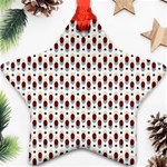 Geometric retro patterns Ornament (Star)  Front