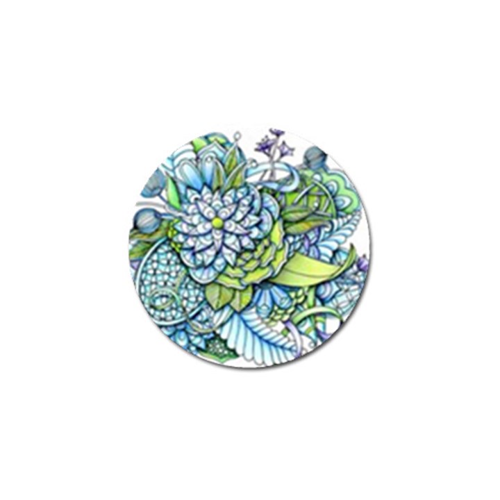 Peaceful Flower Garden 1 Golf Ball Marker