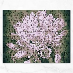 White Flower Rectangular Jigsaw Puzzl by uniquedesignsbycassie