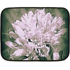 White Flower Fleece Blanket (mini) by uniquedesignsbycassie