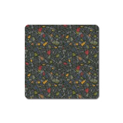 Abstract Reg Square Magnet by FunkyPatterns