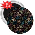 Glowing Abstract 3  Magnets (10 pack)  Front