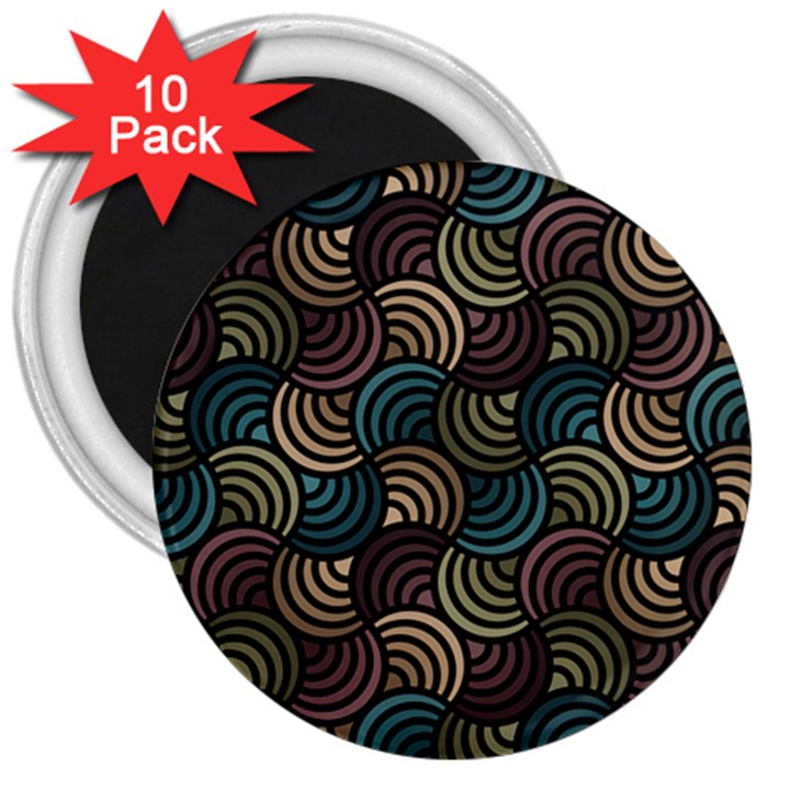 Glowing Abstract 3  Magnets (10 pack) 