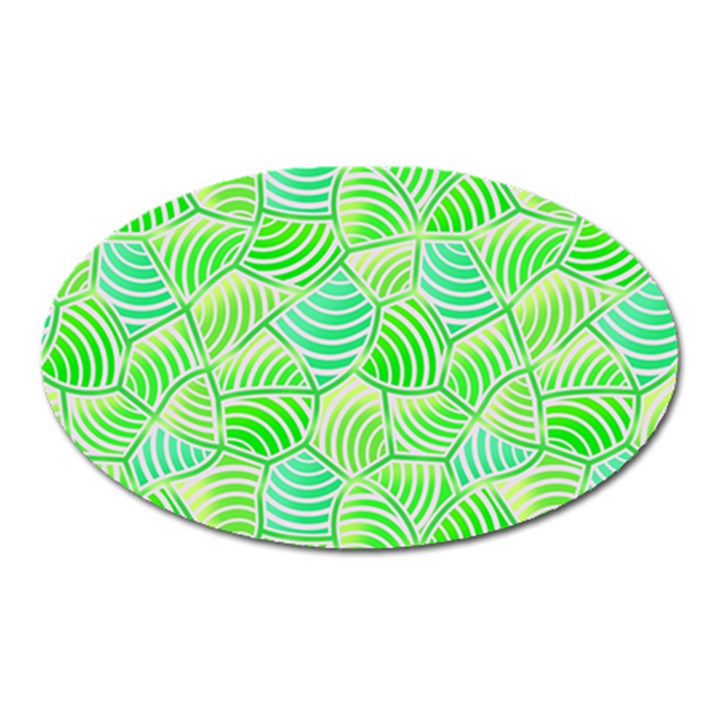 Green Glowing Oval Magnet