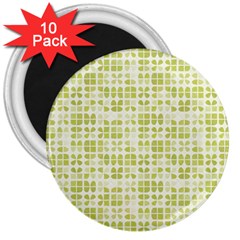 Pastel Green 3  Magnets (10 Pack)  by FunkyPatterns