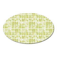 Pastel Green Oval Magnet by FunkyPatterns